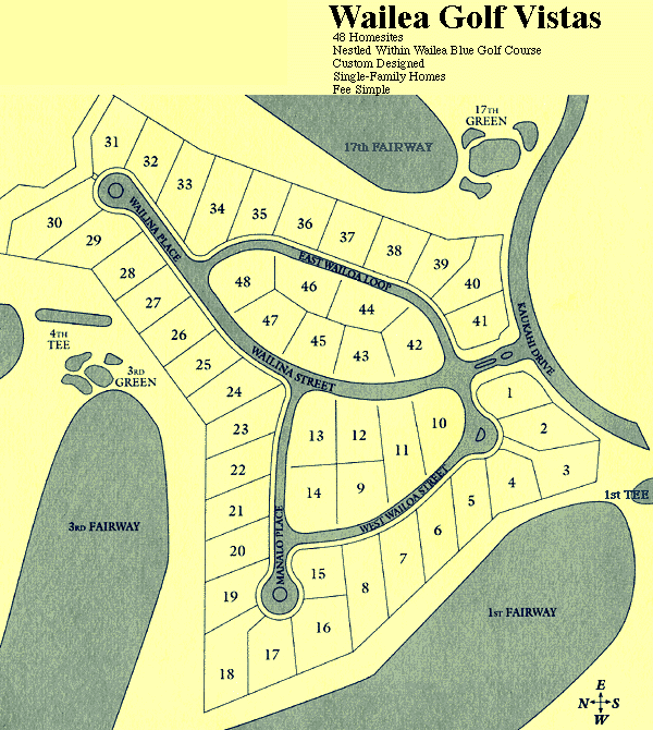 Wailea Golf Vistas Site Map